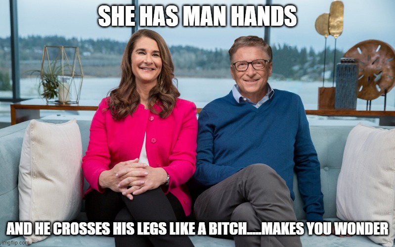 politics | SHE HAS MAN HANDS; AND HE CROSSES HIS LEGS LIKE A BITCH.....MAKES YOU WONDER | image tagged in political meme | made w/ Imgflip meme maker