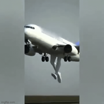 funny airplane animated gif