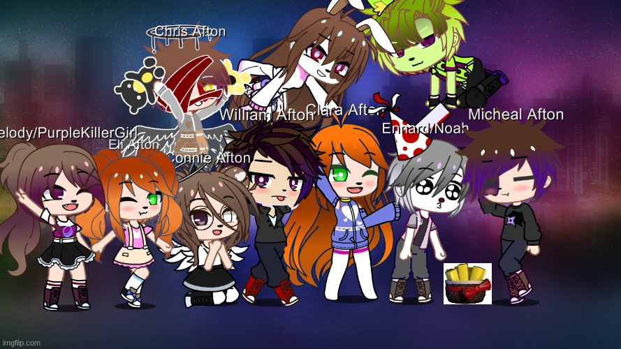 (almost) everyone on the stream! ( ran out of slots) | image tagged in fnaf | made w/ Imgflip meme maker