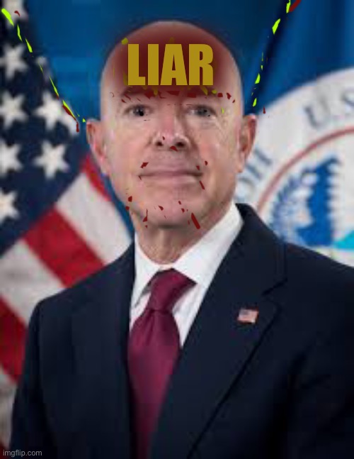 Secretary of Lies | LIAR | image tagged in all a lie though mayorasskiss,what a joke,eeeeevill | made w/ Imgflip meme maker