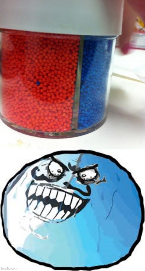 That blue sprinkle is pure evil | image tagged in memes,sprinkles,red,blue,perfectionist,original i lied | made w/ Imgflip meme maker