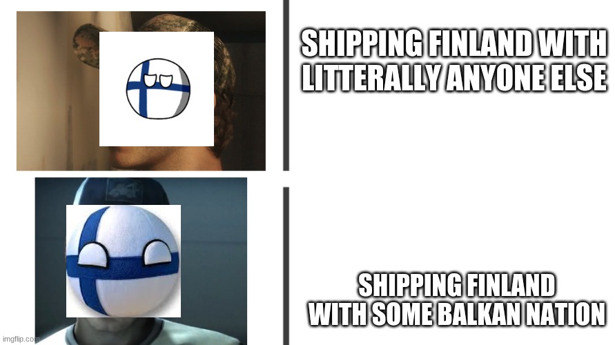By SErbie, i wonder who the lucky person is? HMMMMMMMM..... | SHIPPING FINLAND WITH LITTERALLY ANYONE ELSE; SHIPPING FINLAND WITH SOME BALKAN NATION | image tagged in left 4 dead 2 | made w/ Imgflip meme maker