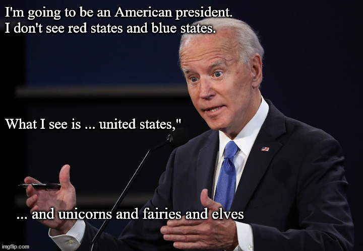 Biden unifies America | image tagged in politics | made w/ Imgflip meme maker