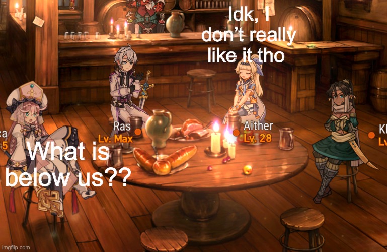 High Quality Aither and Angelica tavern Blank Meme Template