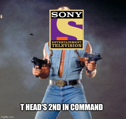 Chuck Norris Guns Meme | T HEAD'S 2ND IN COMMAND | image tagged in memes,chuck norris guns,chuck norris | made w/ Imgflip meme maker