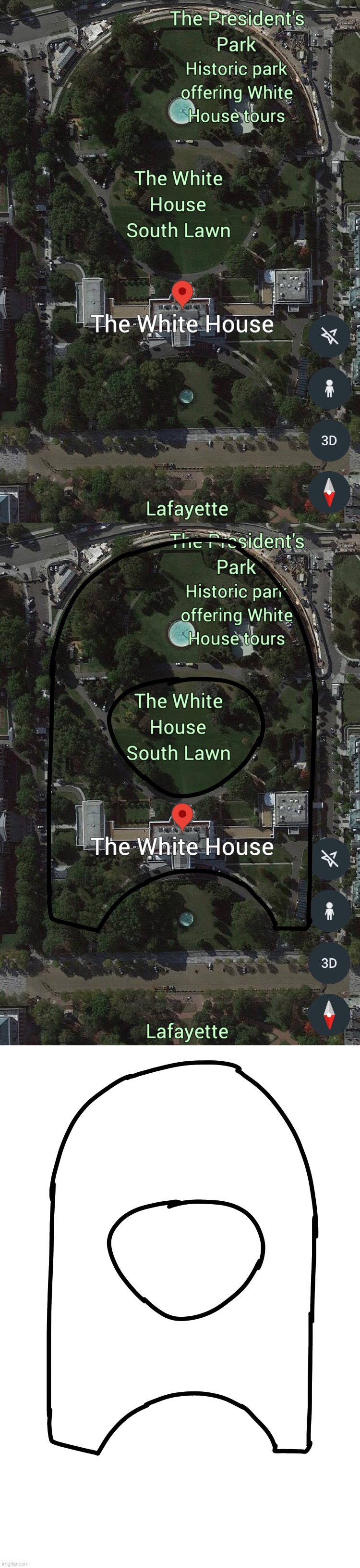 They’re right.... Among Us is everywhere | image tagged in memes,funny,among us,white house,sus,ha ha tags go brr | made w/ Imgflip meme maker
