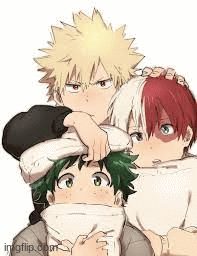 icy hot,deku,and angry doggy | image tagged in gifs | made w/ Imgflip images-to-gif maker