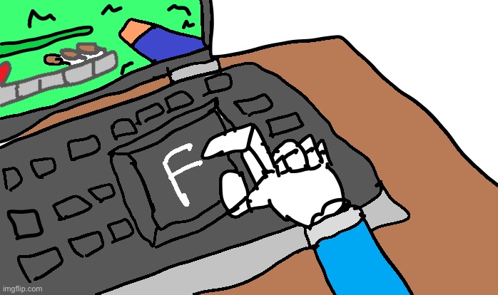 Sans pressing F button | image tagged in sans pressing f button | made w/ Imgflip meme maker