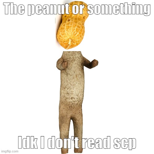 Came to mind | The peanut or something; Idk I don't read scp | image tagged in scp | made w/ Imgflip meme maker