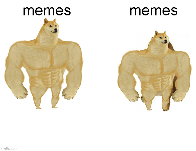 Buff Doge vs. Cheems Meme | memes; memes | image tagged in memes,buff doge vs cheems | made w/ Imgflip meme maker