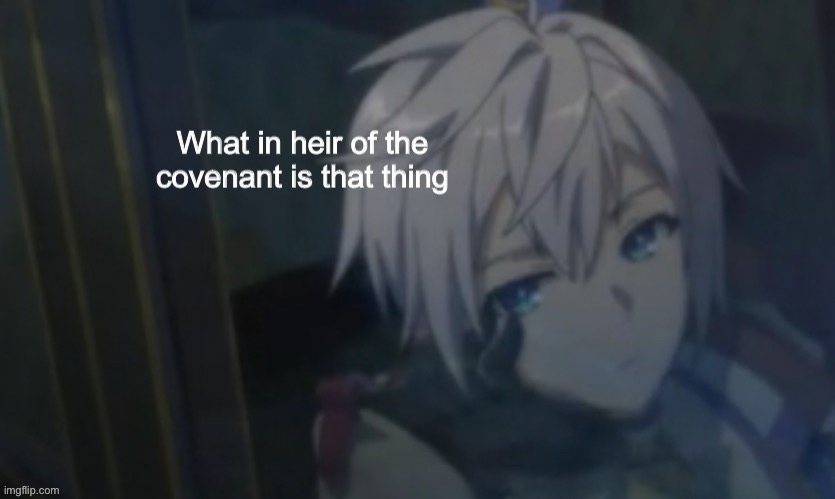 Res what in heir of the covenant | image tagged in res what in heir of the covenant | made w/ Imgflip meme maker