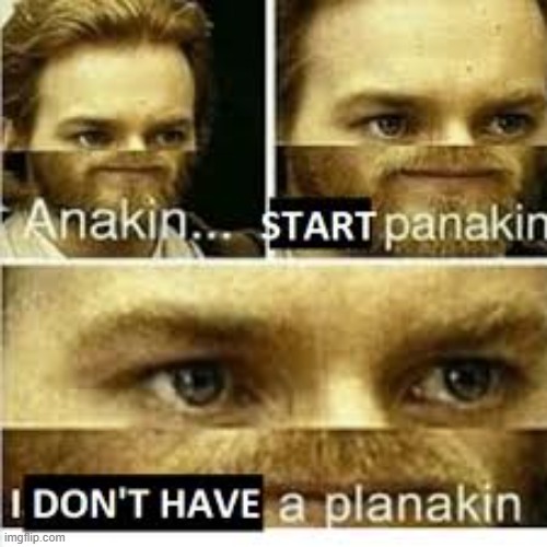 Anikan start panikan i dont have a planikan | image tagged in anikan start panikan i dont have a planikan | made w/ Imgflip meme maker