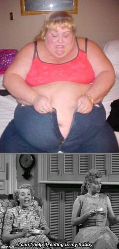 image tagged in fat lady pants | made w/ Imgflip meme maker