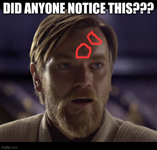 Hello there | DID ANYONE NOTICE THIS??? | image tagged in hello there | made w/ Imgflip meme maker