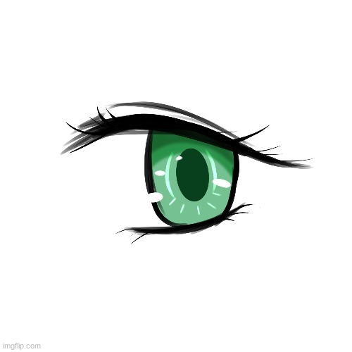 Here's an eye i drew when testing a new app thingy | made w/ Imgflip meme maker