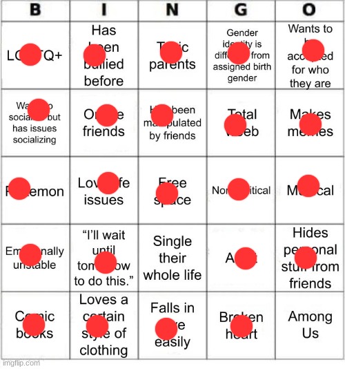 Well then | image tagged in jer-sama's bingo | made w/ Imgflip meme maker