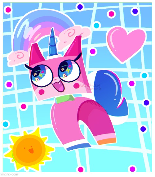 I found this REALLY cute- God i love unikitty- SHE'S THE REASON IM A FURRY- | made w/ Imgflip meme maker