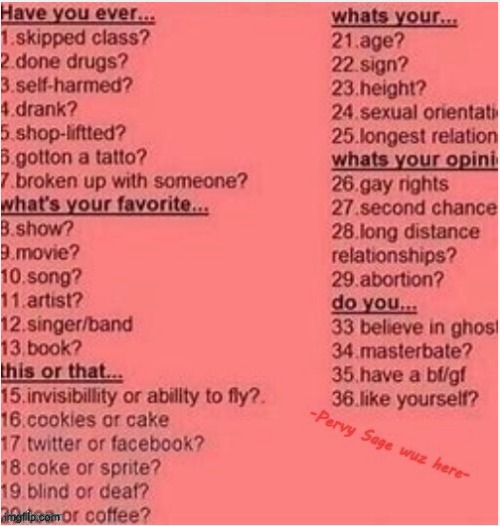 Ask me :3 (Dont do personal ones plz) - Imgflip