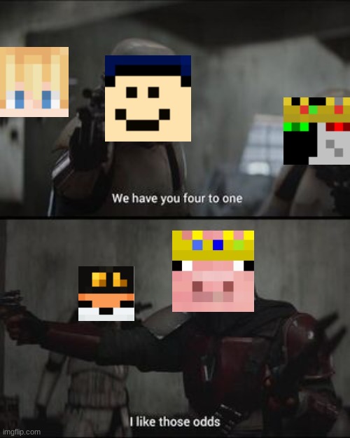 Technolorian | image tagged in technoblade,mandolorian | made w/ Imgflip meme maker