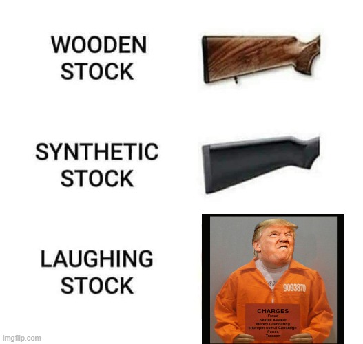 gun stock trump | image tagged in guns,stocks,trump,prison,jail,criminal | made w/ Imgflip meme maker