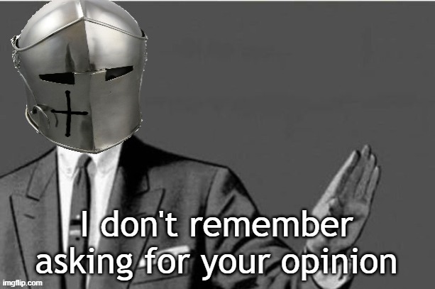 No Thanks | I don't remember asking for your opinion | image tagged in no thanks | made w/ Imgflip meme maker