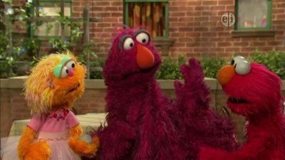 High Quality telly and elmo Blank Meme Template