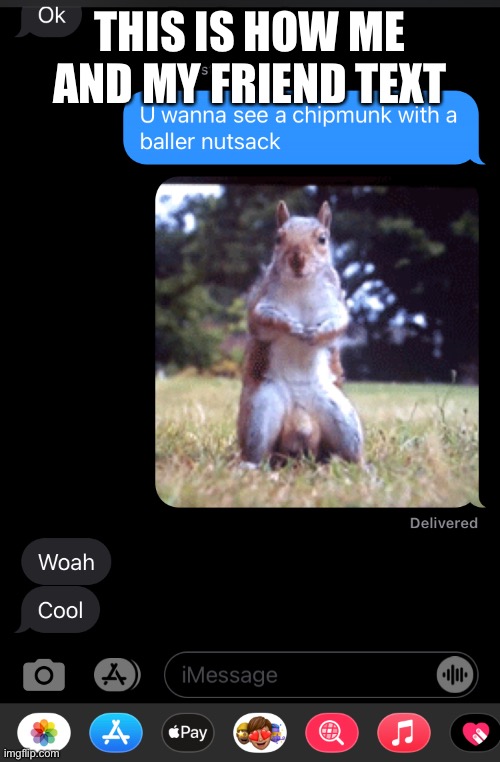 Dem balls doe | THIS IS HOW ME AND MY FRIEND TEXT | image tagged in balls | made w/ Imgflip meme maker