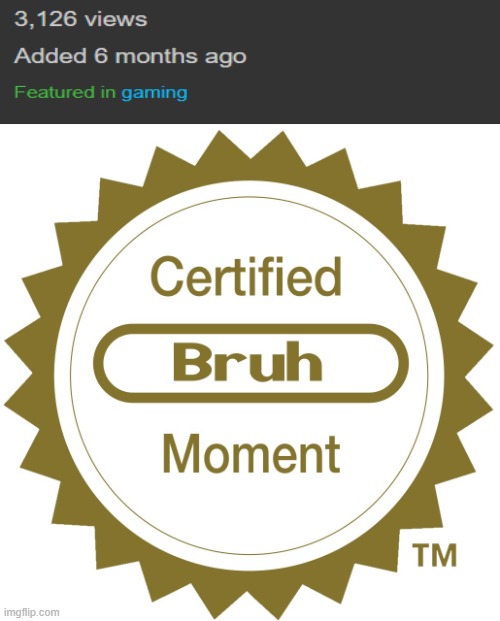 3k views no upvotes... | image tagged in certified bruh moment | made w/ Imgflip meme maker