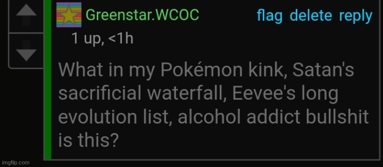 What in Satan's sacrificial waterfall? | image tagged in what in satan's sacrificial waterfall | made w/ Imgflip meme maker