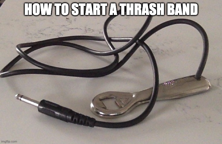 How To Start A Thrash Band | HOW TO START A THRASH BAND | image tagged in thrash metal,bands | made w/ Imgflip meme maker