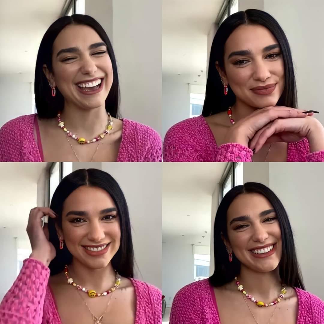 High Quality Dua Lipa smiles Blank Meme Template