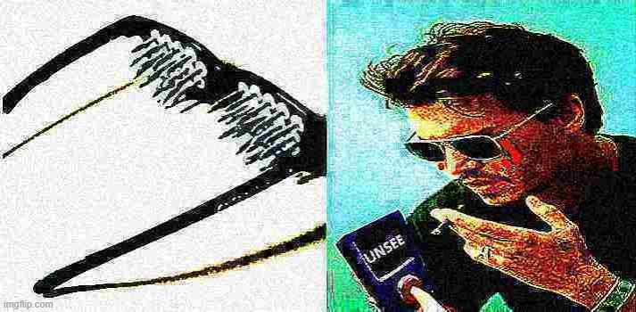 Fun w/ New Templates: unsee spike glasses | image tagged in unsee spike glasses deep-fried 3,can't unsee,deep fried,deep fried hell,reactions,reaction | made w/ Imgflip meme maker