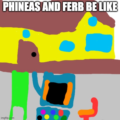 yep | PHINEAS AND FERB BE LIKE | image tagged in memes,blank transparent square | made w/ Imgflip meme maker