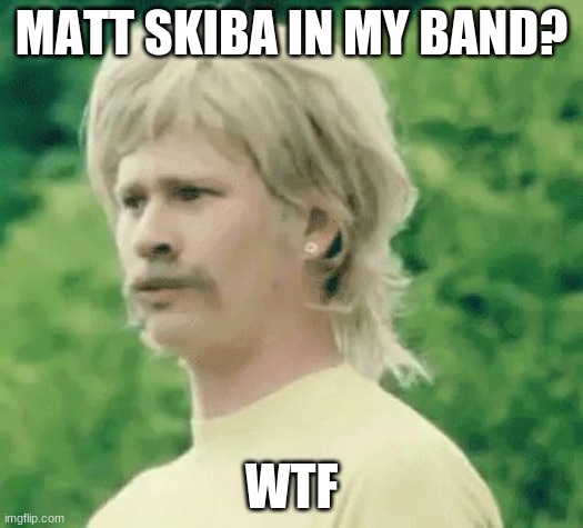 blink-182 meme 2 | MATT SKIBA IN MY BAND? WTF | image tagged in blink 182 wtf,memes,fun,funny,blink-182,lol | made w/ Imgflip meme maker