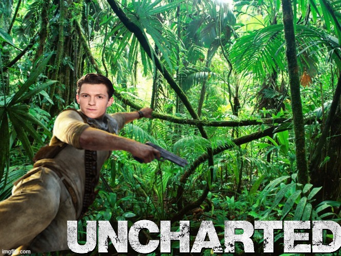 Uncharted (2022) Concept  #2 | image tagged in tom holland,sony,stazione di gioco | made w/ Imgflip meme maker