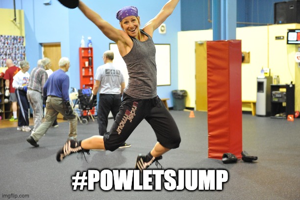 #POWLETSJUMP | #POWLETSJUMP | image tagged in jumping | made w/ Imgflip meme maker