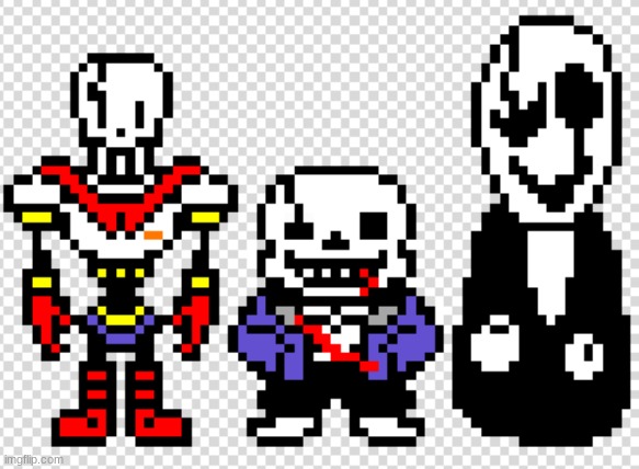 Undertale Last Breath Trio | image tagged in cool,undertale,fan art,pixel,art | made w/ Imgflip meme maker