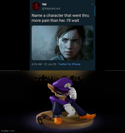 No one has suffered more | image tagged in waluigi | made w/ Imgflip meme maker