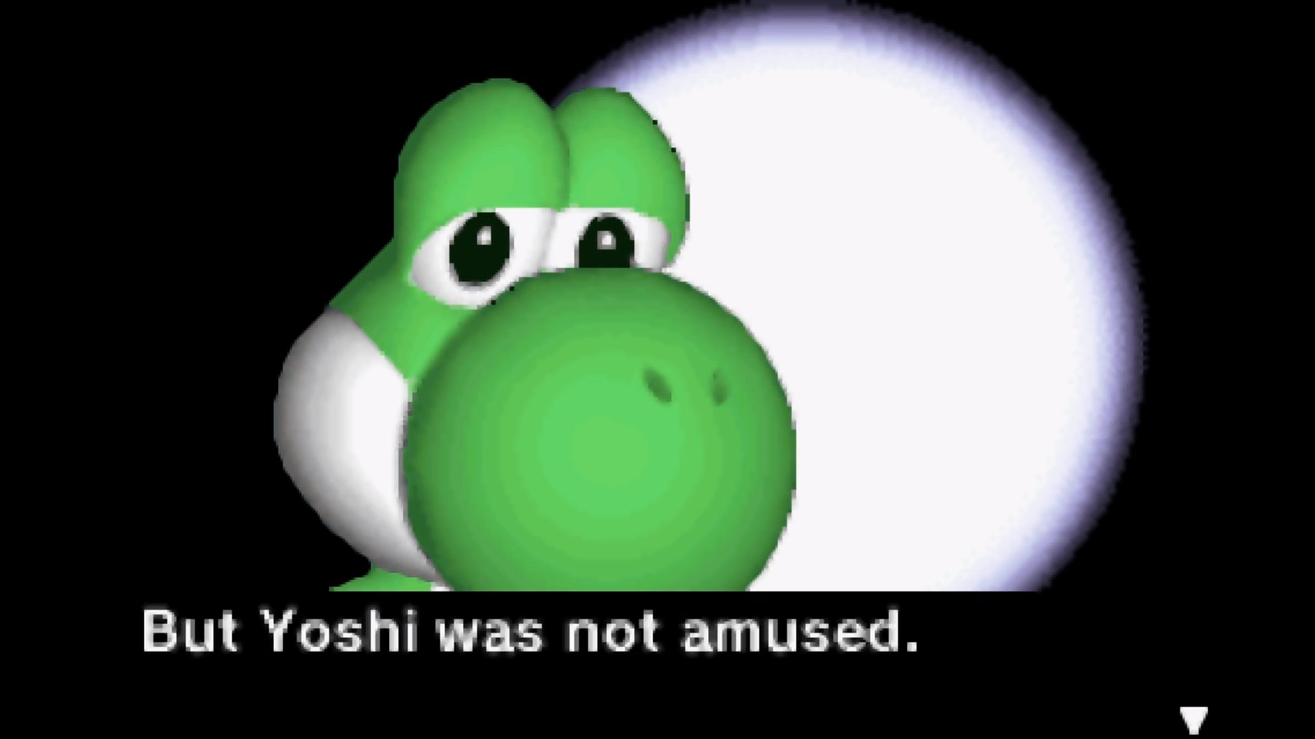 High Quality But Yoshi was not amused. Blank Meme Template