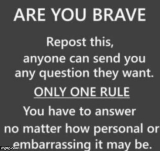 ARE YOU BRAVE Challenge | image tagged in are you brave challenge | made w/ Imgflip meme maker