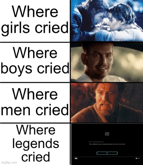 Where legends cried | image tagged in where legends cried format | made w/ Imgflip meme maker