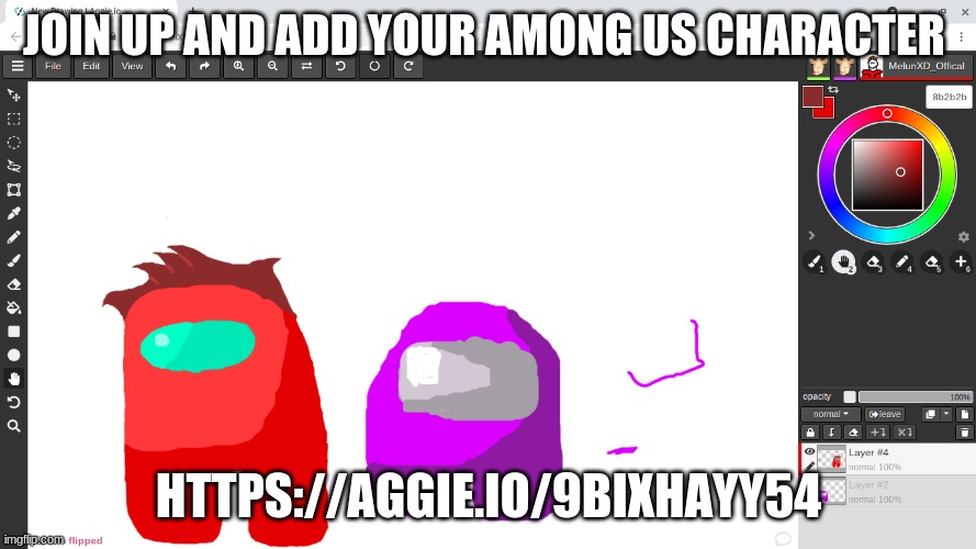 https://aggie.io/9bixhayy54 | JOIN UP AND ADD YOUR AMONG US CHARACTER; HTTPS://AGGIE.IO/9BIXHAYY54 | image tagged in join up,have fun | made w/ Imgflip meme maker