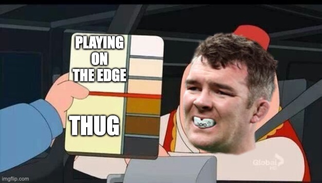 Peter Griffin skin color chart race terrorist blank | PLAYING ON THE EDGE; THUG | image tagged in peter griffin skin color chart race terrorist blank | made w/ Imgflip meme maker