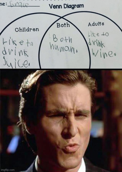 LOL | image tagged in christian bale ooh,adults,children,funny,kids,school | made w/ Imgflip meme maker