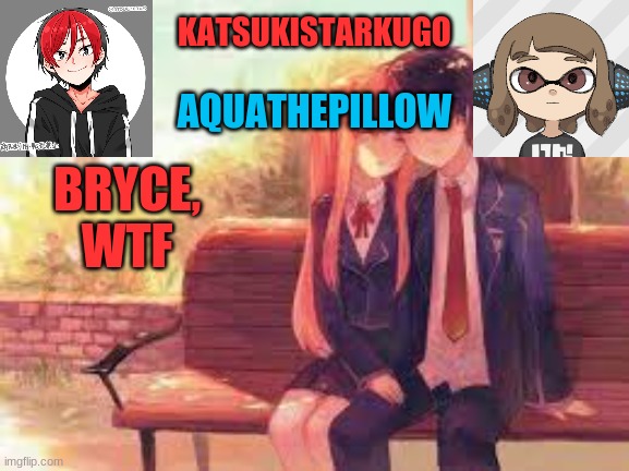 KatsukiStarkugoXAquathepillow | BRYCE, WTF | image tagged in katsukistarkugoxaquathepillow | made w/ Imgflip meme maker