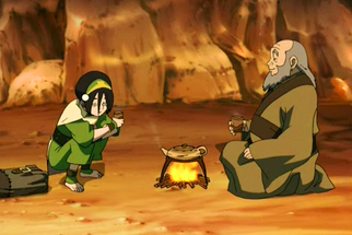 High Quality Toph and Iroh Blank Meme Template