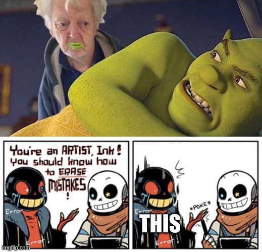 WTF | THIS | image tagged in memes,funny,shrek,wtf,cursed image | made w/ Imgflip meme maker