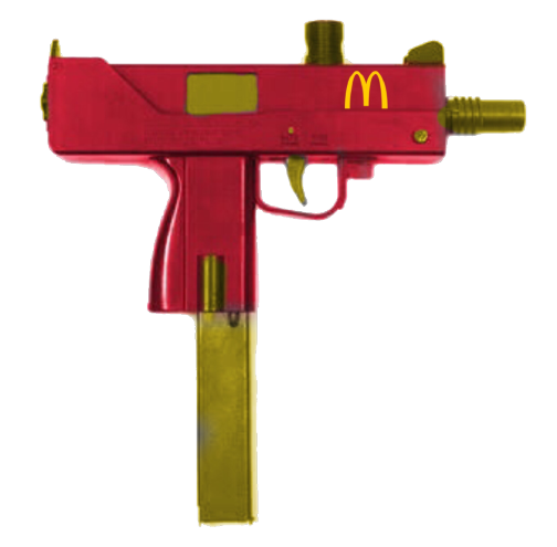 McDonalds gun Blank Meme Template