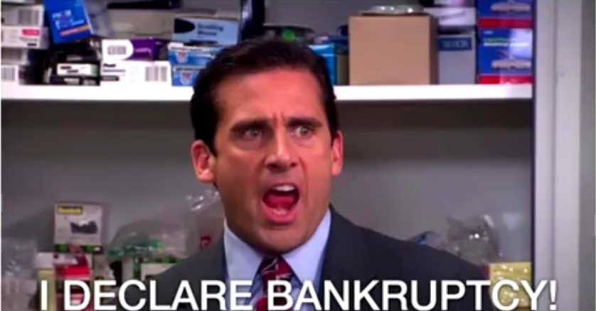 I declare bankruptcy Blank Meme Template