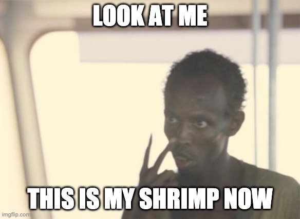 Cinnamon Phillips | LOOK AT ME; THIS IS MY SHRIMP NOW | image tagged in memes,i'm the captain now | made w/ Imgflip meme maker